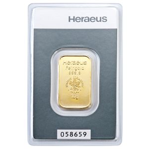 Heraeus zlatna pločica 10g