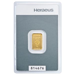 Heraeus zlatna pločica 2g